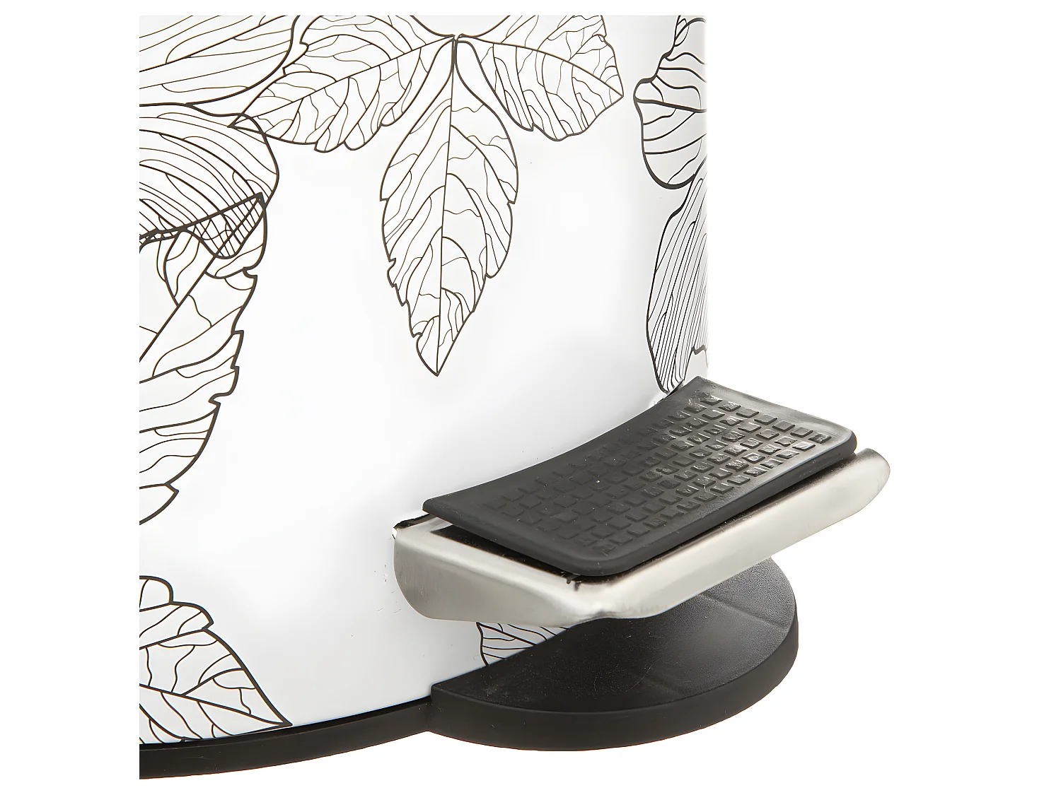 Cubo de pedal con diseño floral 3 l