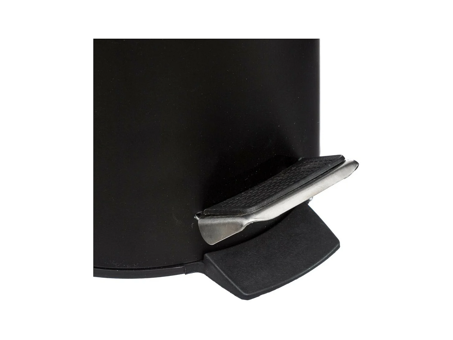 Kosz na Śmieci z Pedalem 3L z Czarnego Metalu i Bambusa "Natureo" - Łazienka