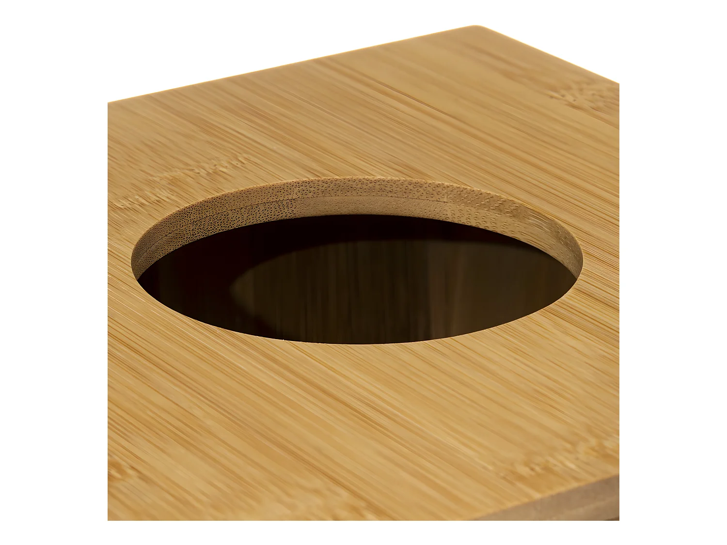 Poubelle de salle de bain 6L en Bambou avec couvercle