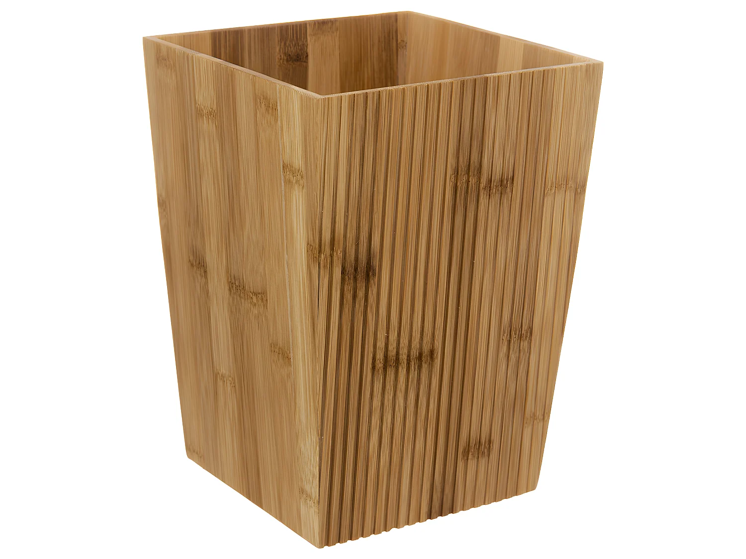 Poubelle de salle de bain 6L en Bambou avec couvercle