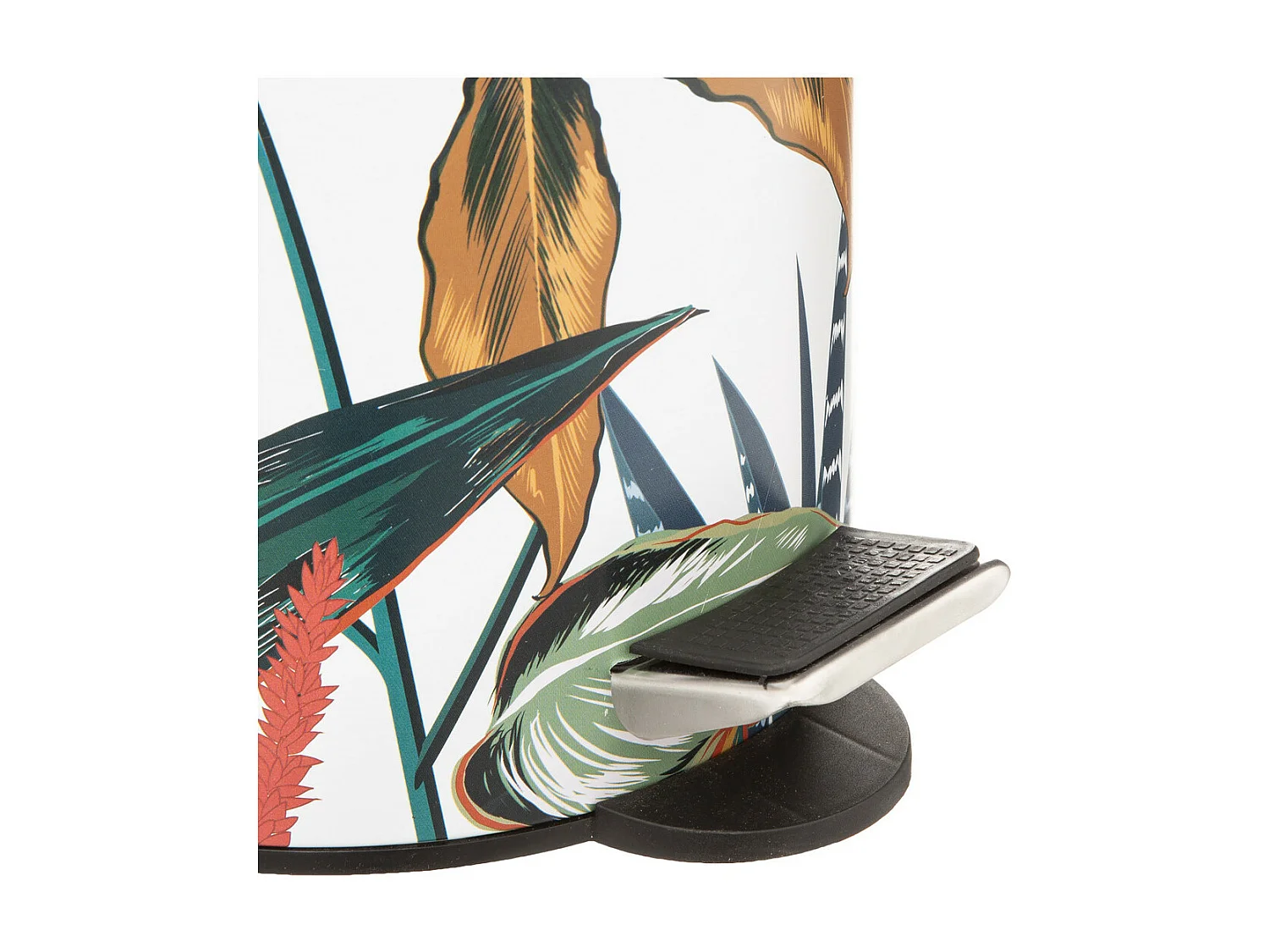 Papelera a pedal estampado exótico Ø 17 x 24 cm