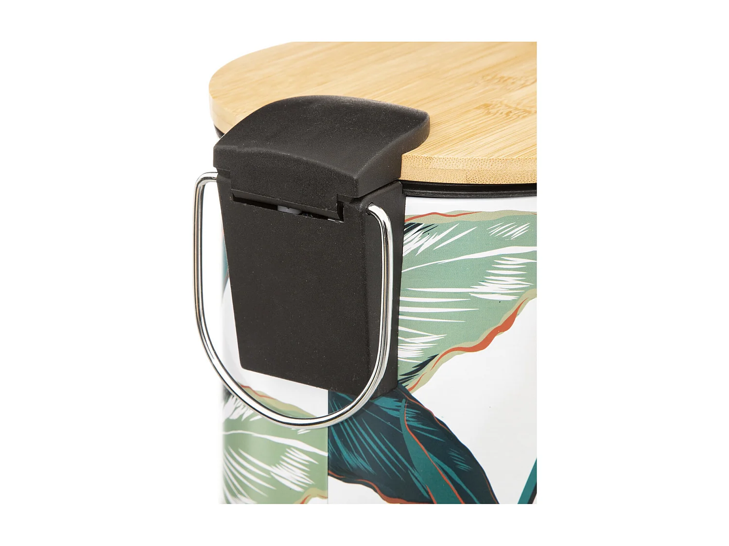 Papelera a pedal estampado exótico Ø 17 x 24 cm