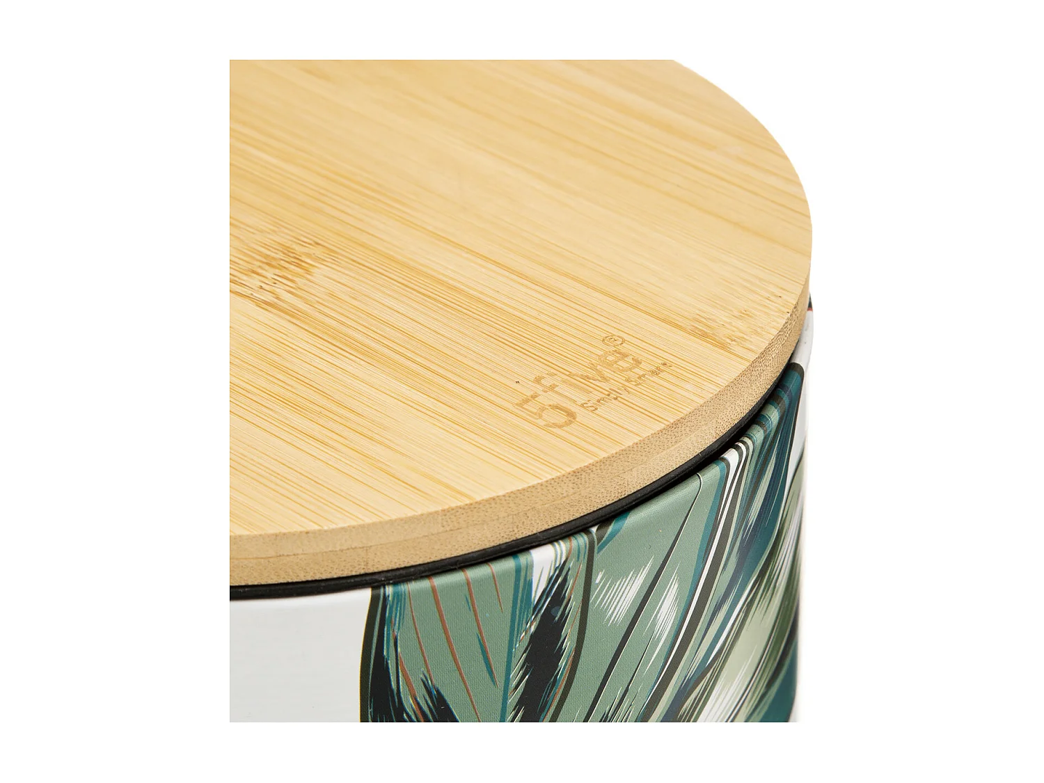 Papelera a pedal estampado exótico Ø 17 x 24 cm