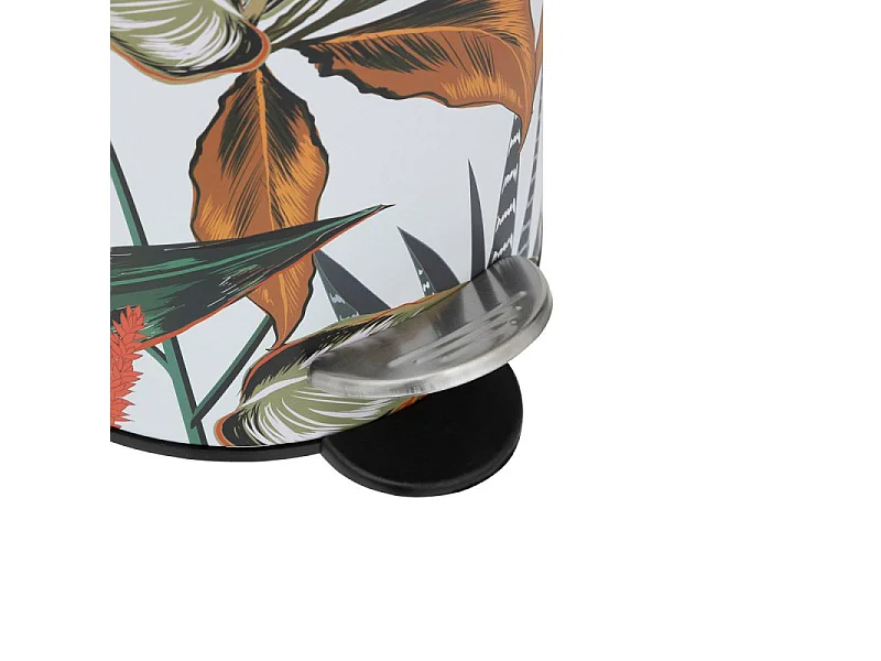 Papelera a pedal estampado exótico Ø 17 x 24 cm
