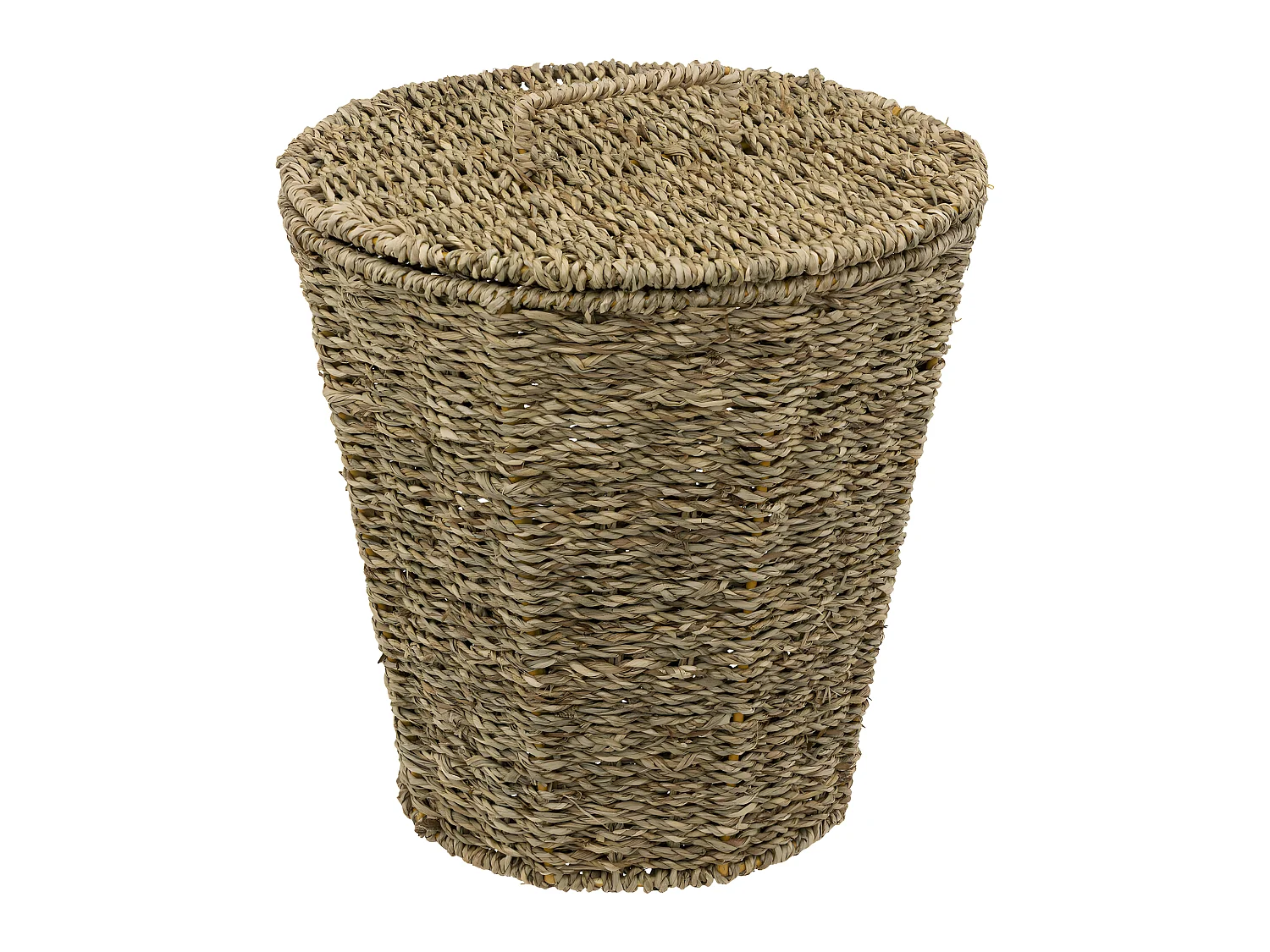 Poubelle de salle de bain avec couvercle en Seagrass 9 L