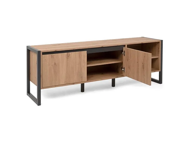 Tv-meubel 2 deuren en 2 vakken L160 cm - DENVER
