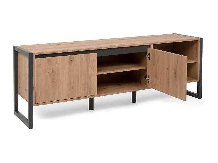 Tv-meubel 2 deuren en 2 vakken L160 cm - DENVER