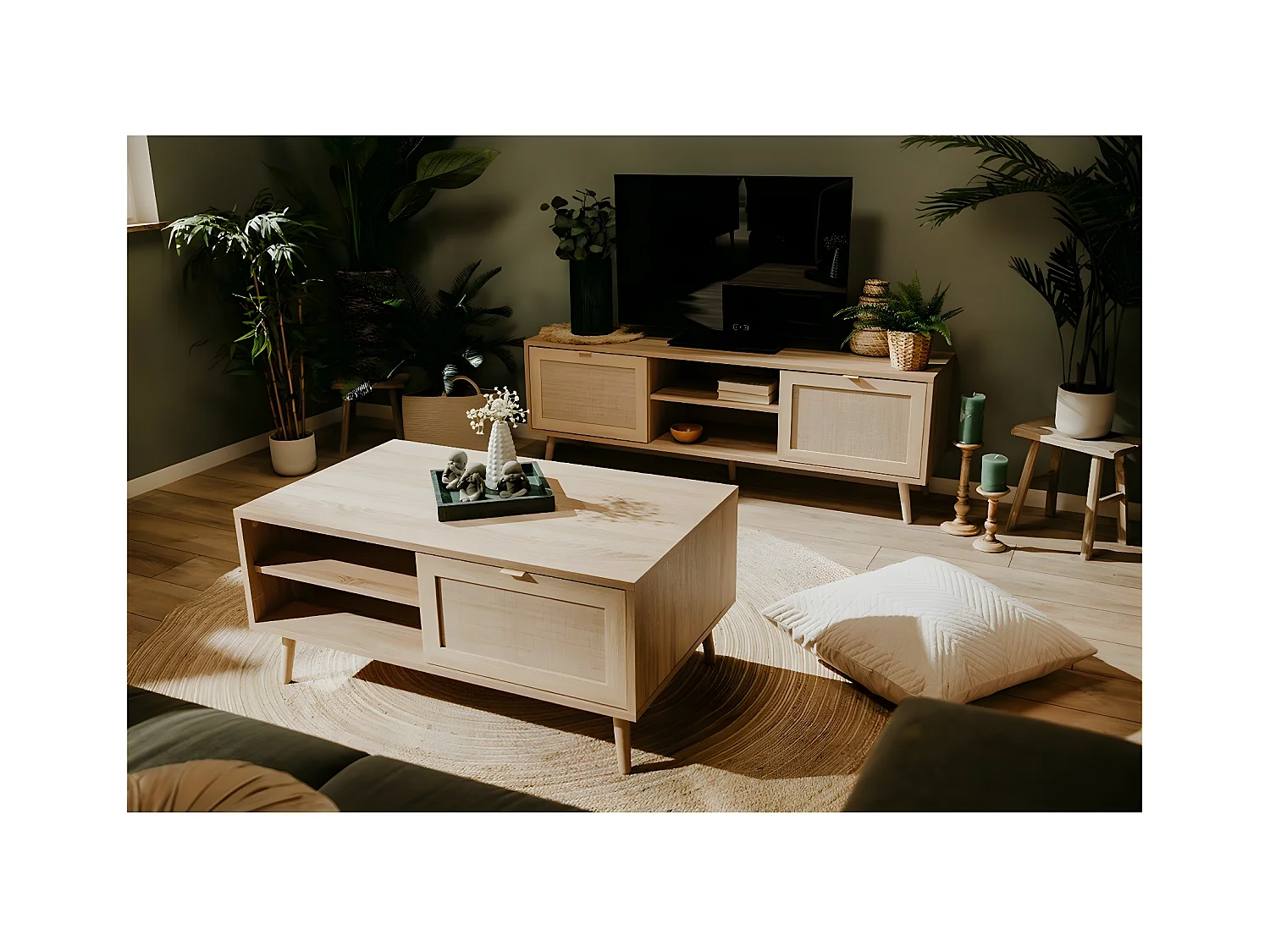 Salontafel 2 Nissen L100 cm - Rotanprint - BALI