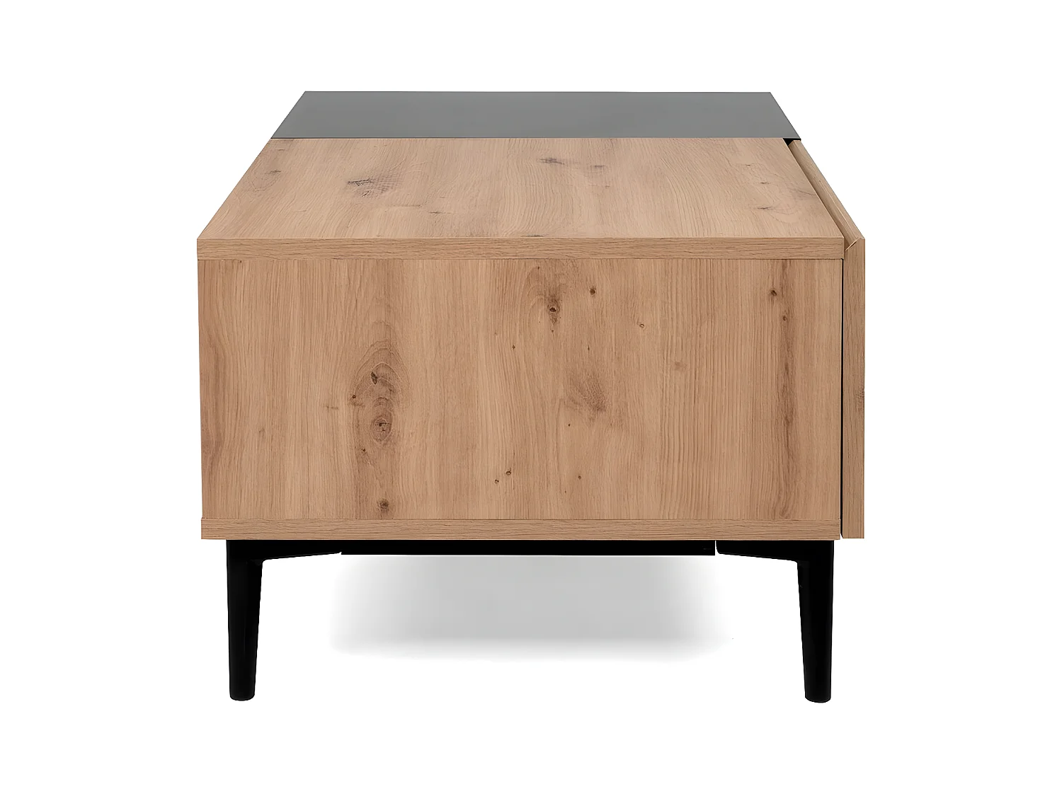 Finori Couchtisch Nola 55A Artisan-Eiche und Schwarz