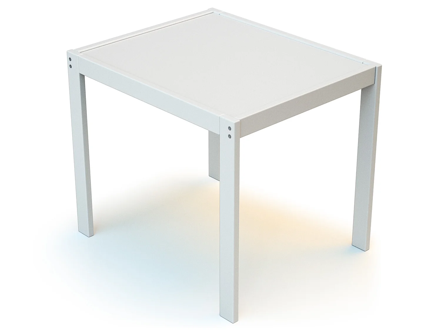 Ensemble 1 table + 2 chaises enfant en bois Blanc