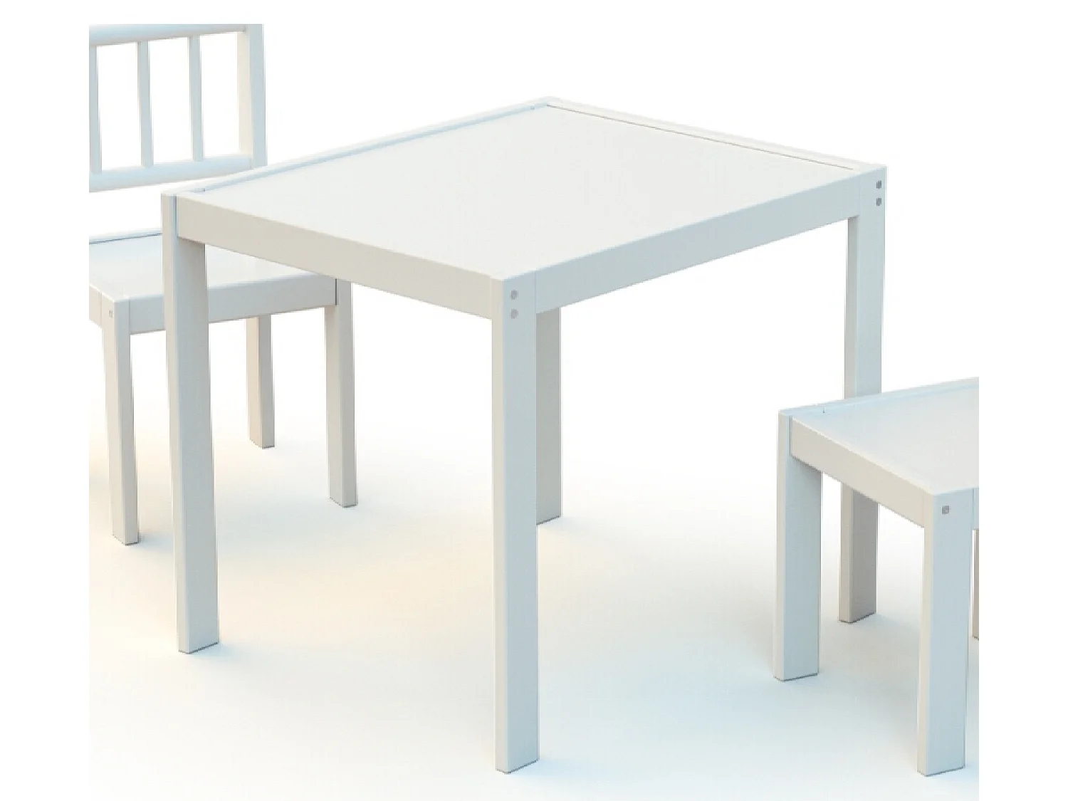 Kindertisch Holz Weiß