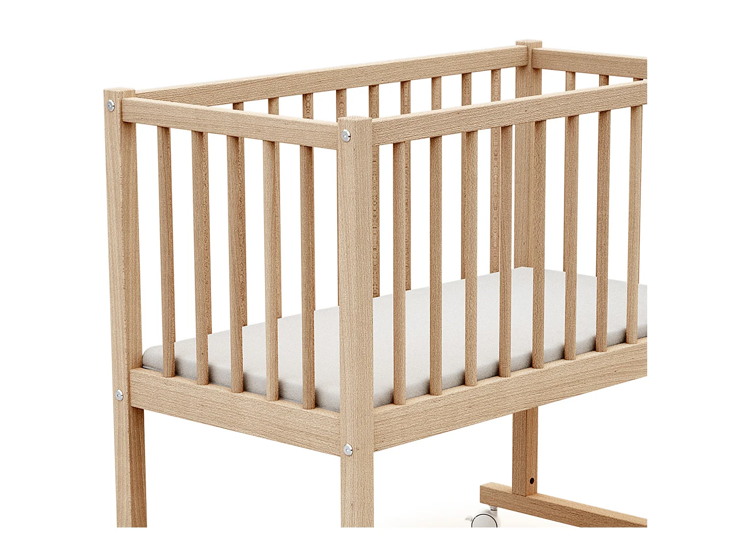 Wieg ESSENTIEL in hout Beuken onbewerkt 40 x 80 cm