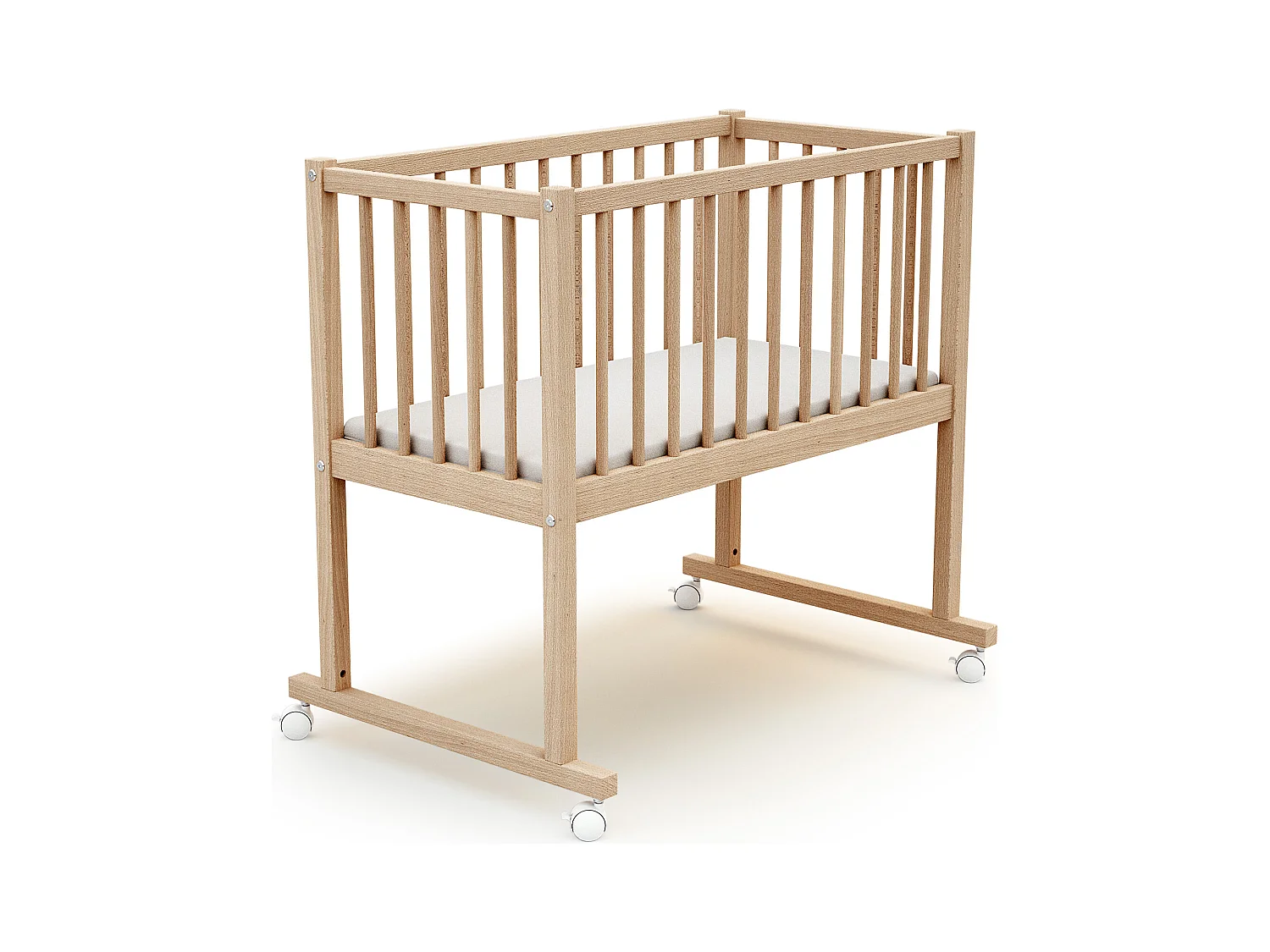 Berceau en bois ESSENTIEL Hêtre Brut 40 x 80 cm