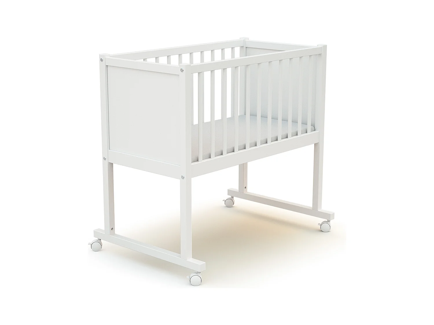 Berço CONFORT de madeira Branco 40 x 80 cm