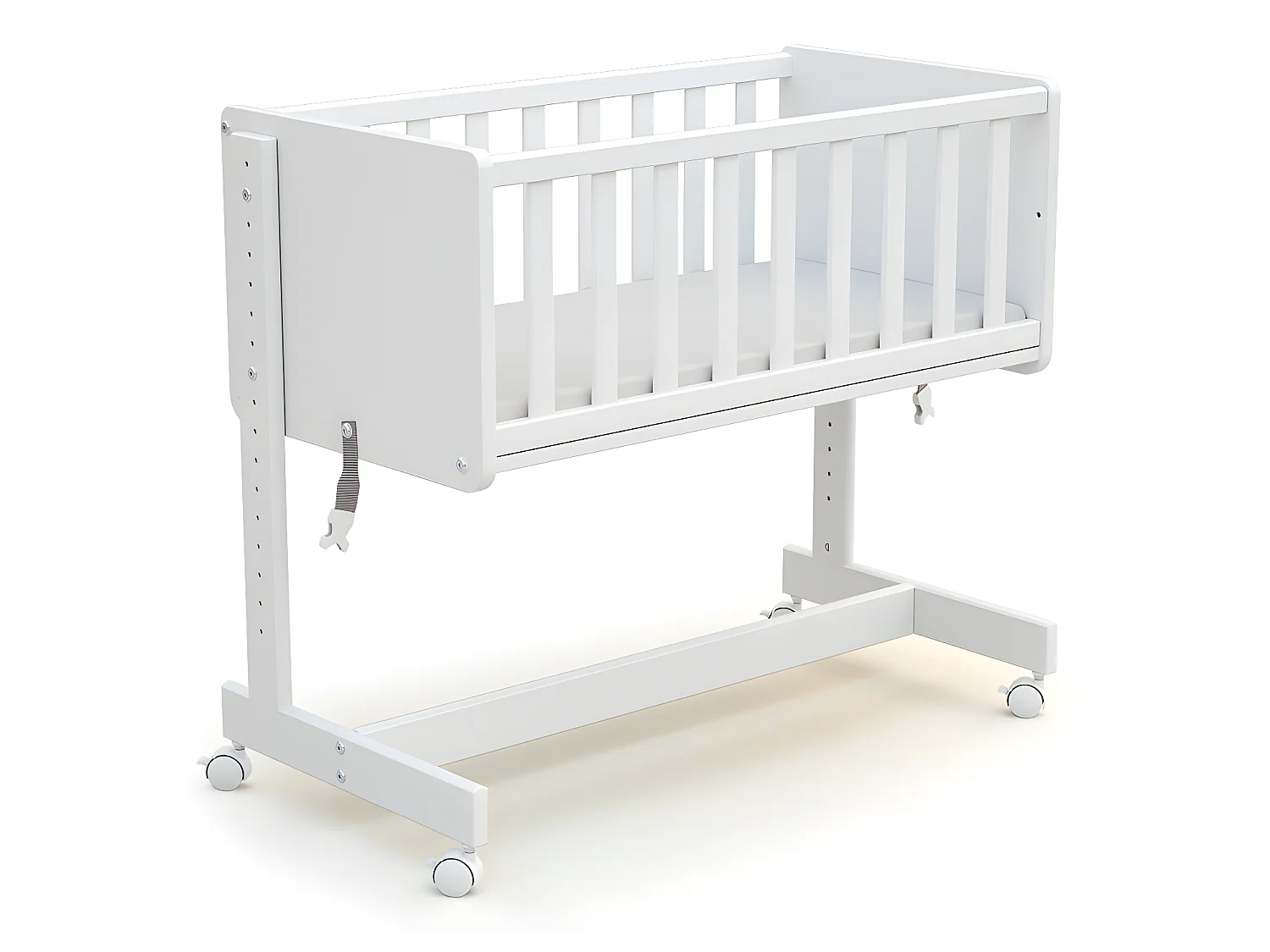 Omvormbaar wiegje voor co-sleeping CONFORT in hout Wit 40 x 80 cm
