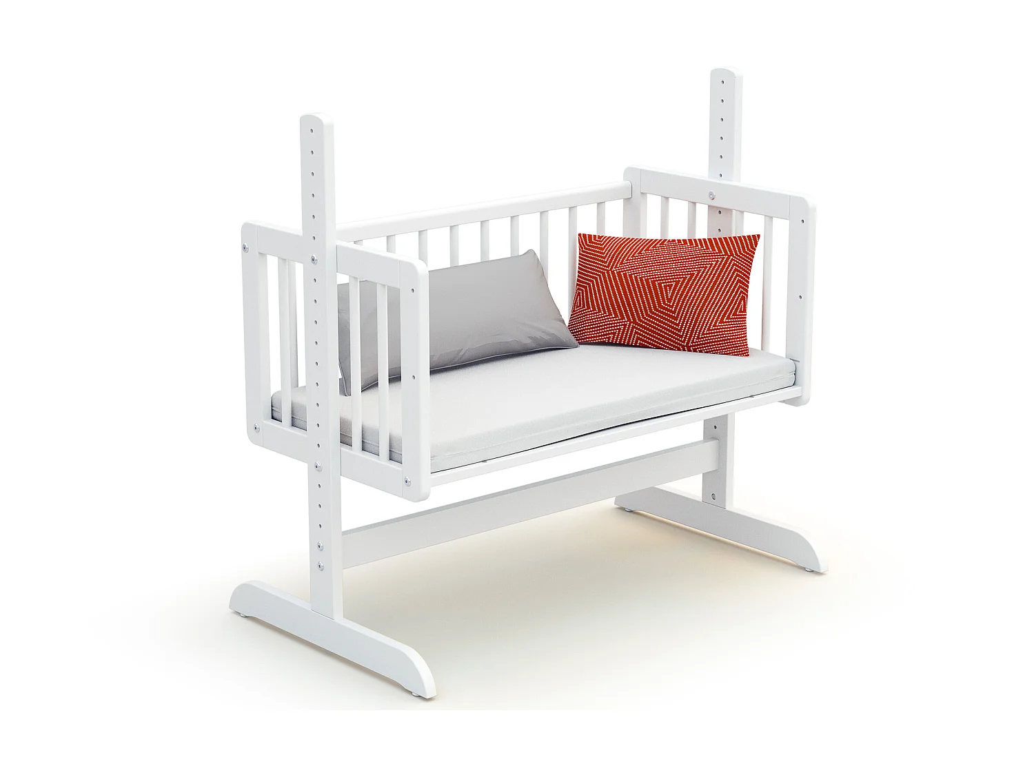 Berceau cododo évolutif en bois ESSENTIEL Blanc 40 x 80 cm