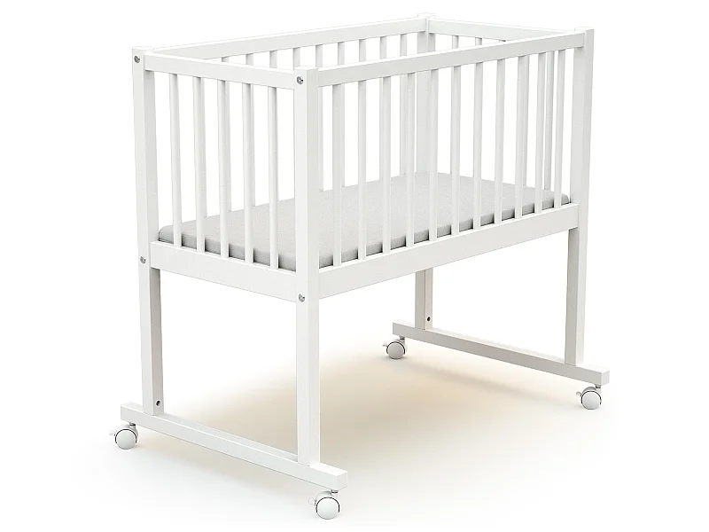 Cuna bebé ESSENTIEL madera - Blanco - 40 x 80 - 86 x 45 x 80 cm