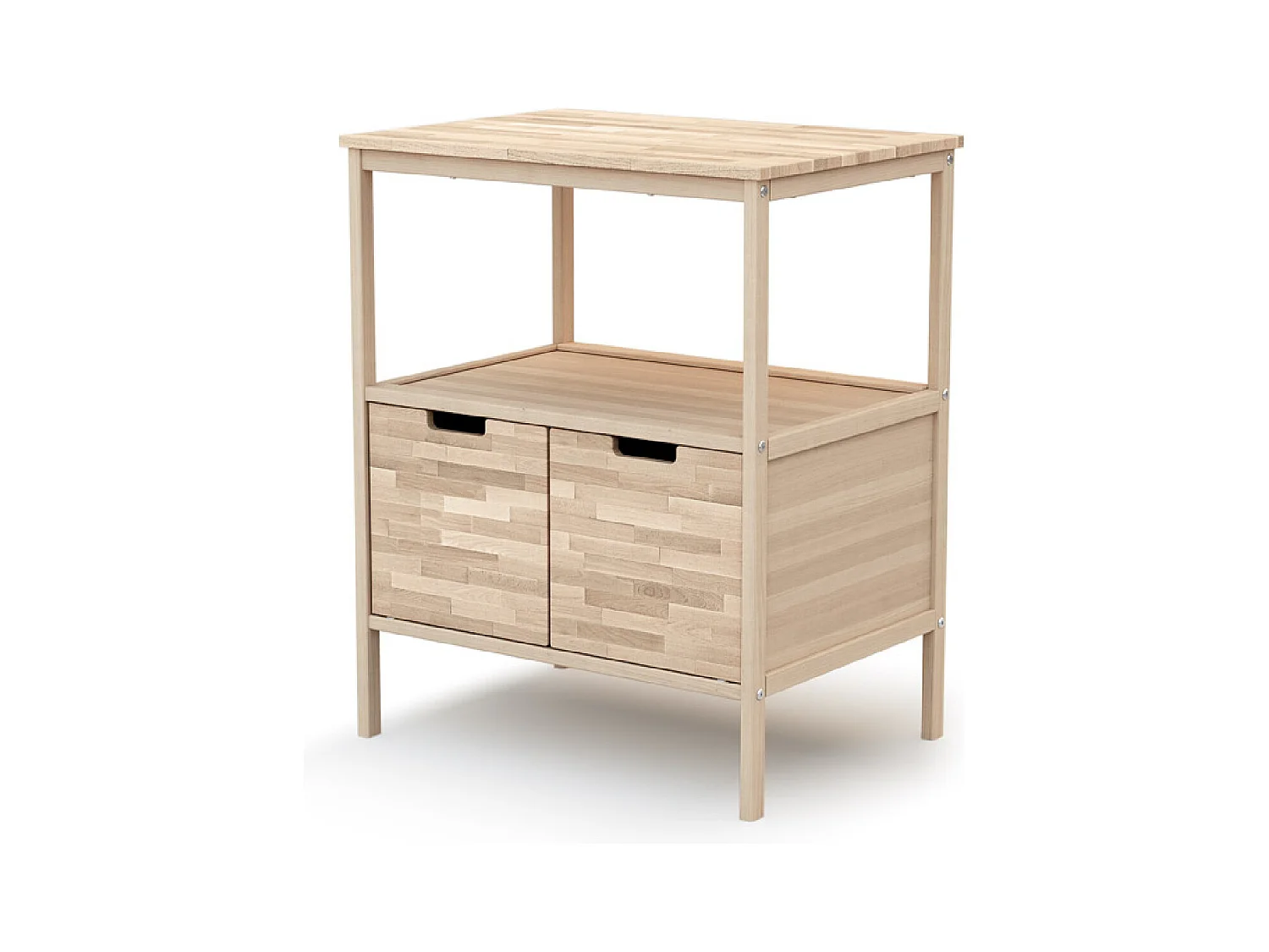 2-deurs omkleedunit ESSENTIEL in hout Beuken onbewerkt