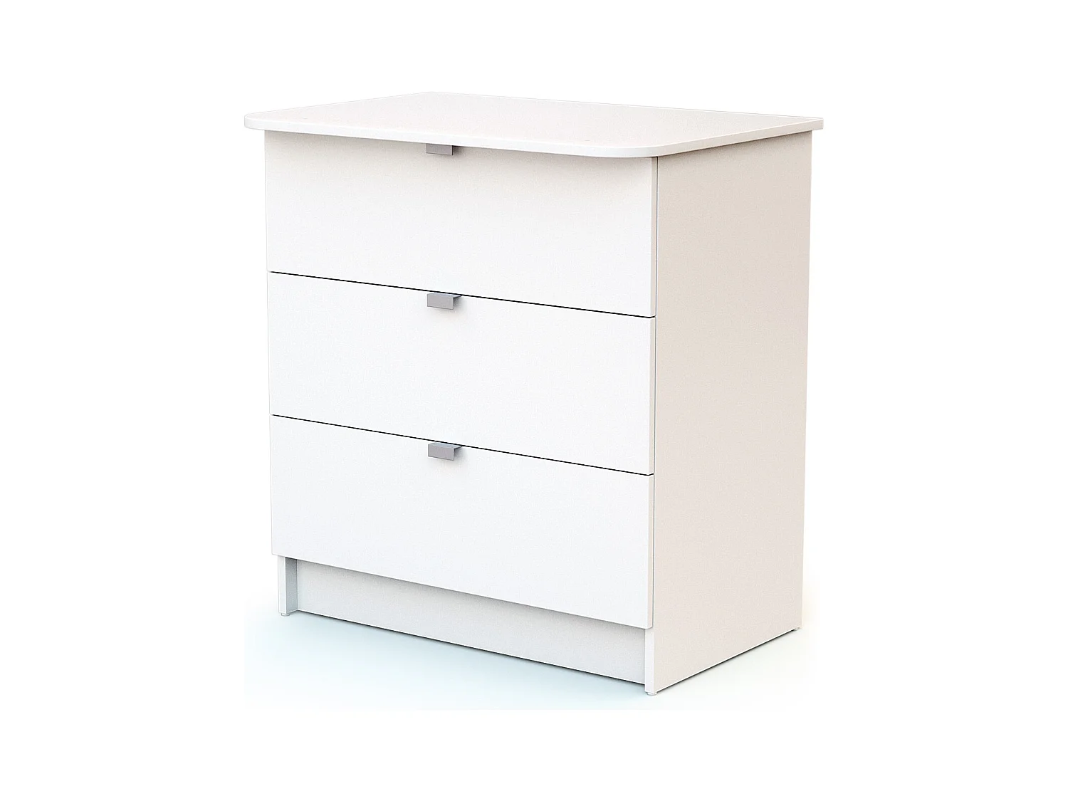 Wickelkommode 3 Schubladen Holz Weiß  ALBA