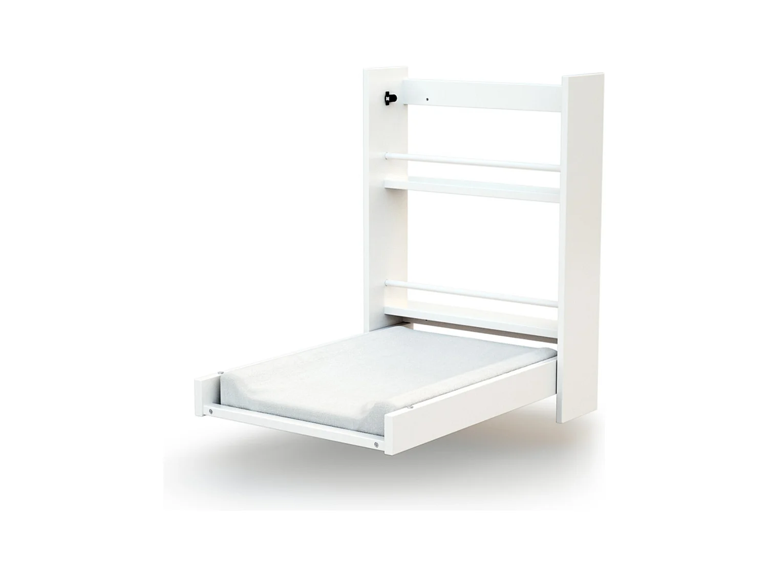 Cambiador bebé pared plegable ESSENTIEL madera - Blanco - 78 x 56 x 78 cm