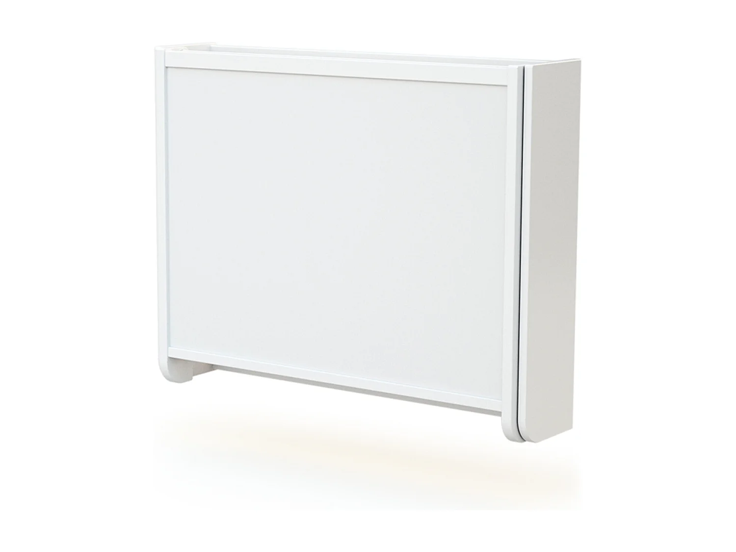 Cambiador bebé pared plegable CONFORT madera - Blanco - 83 x 66 x 66 cm
