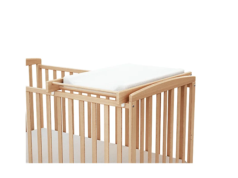 Abnehmbare Wickelauflage für Babybett ESSENTIEL Holz Buche Lackiert