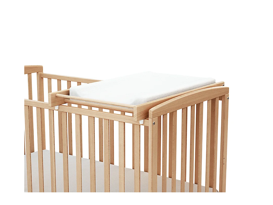 Ripiano fasciatoio rimovibile per lettino ESSENTIEL legno - Faggio verni - 60x120/70x140 cm