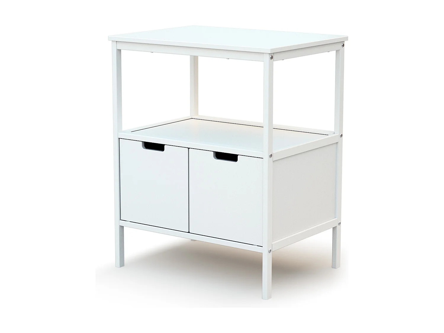 Fasciatoio 2 ante ESSENTIEL legno - Bianco - 68 x 66 x 90,5 cm