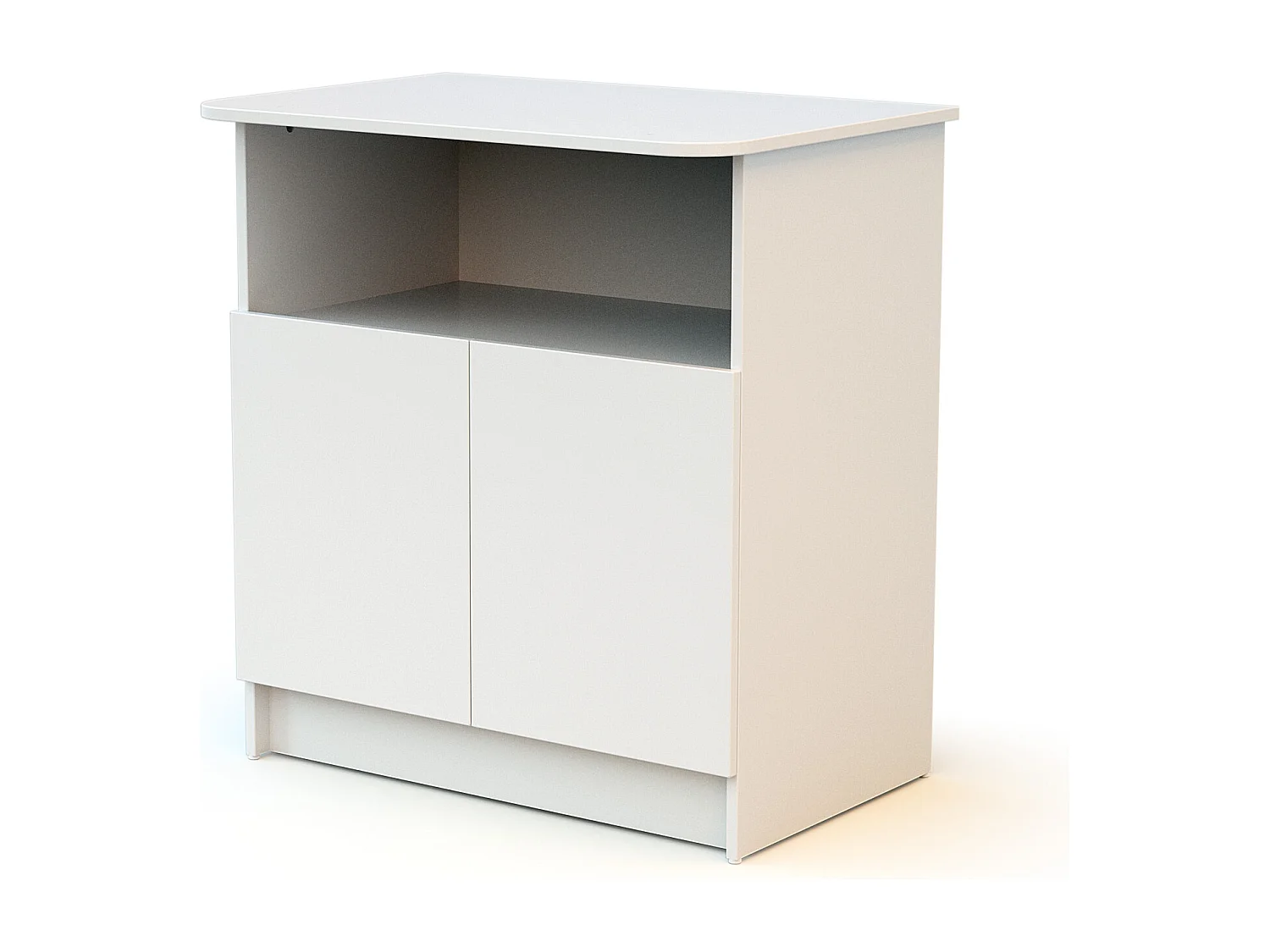 2-deurs commode in hout Wit ALBA