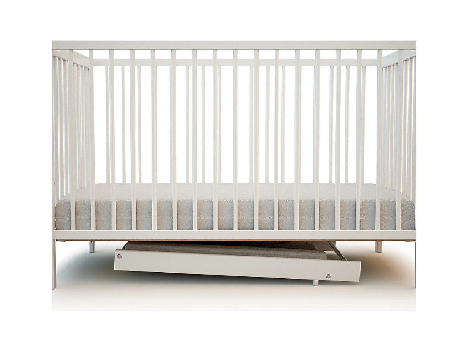 Abnehmbare Wickelauflage für Babybett ESSENTIEL Holz Weiß