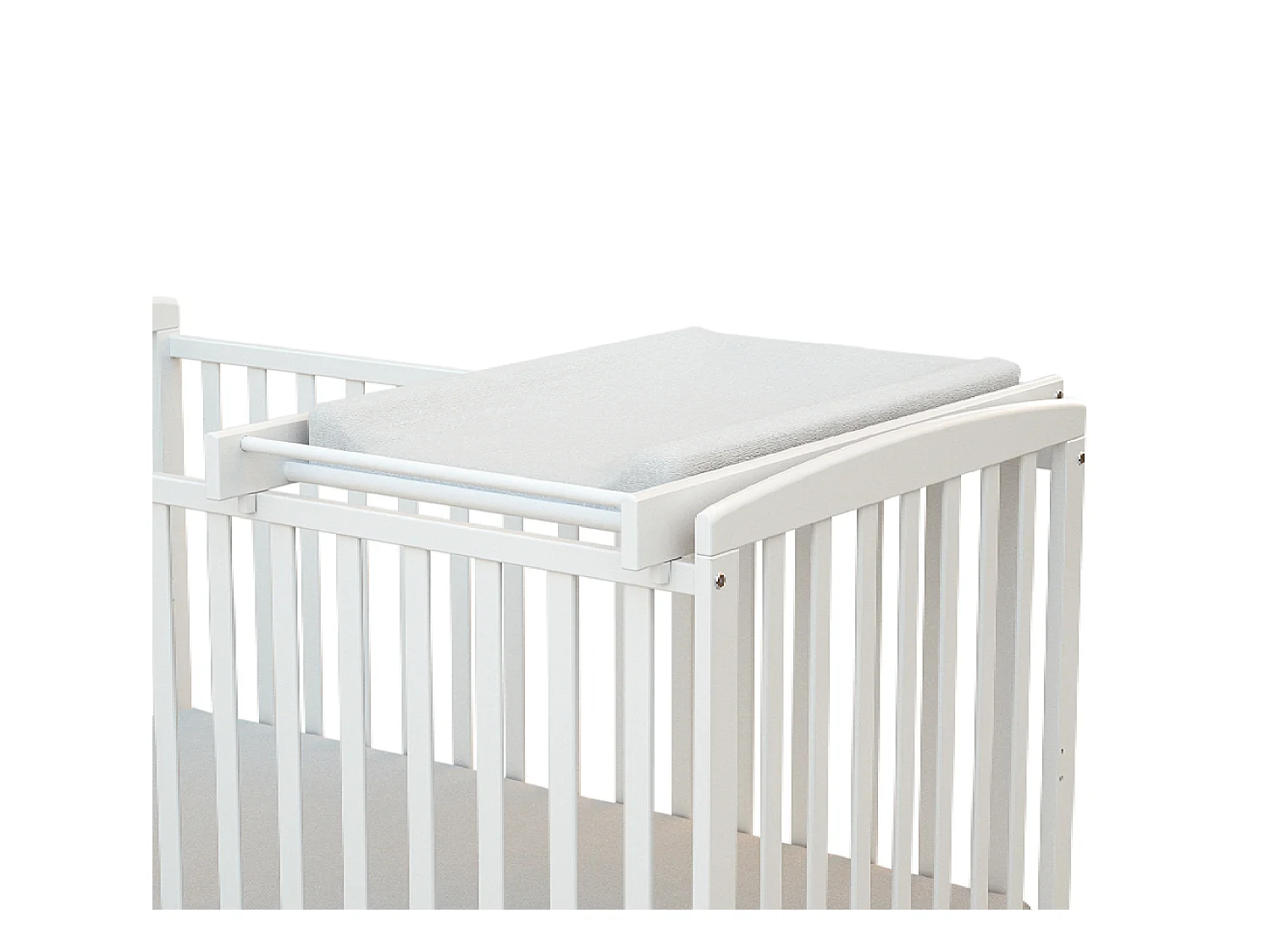 Cambiador para cuna bebé ESSENTIEL madera - Blanco - 82,5 x 54 x 12 cm