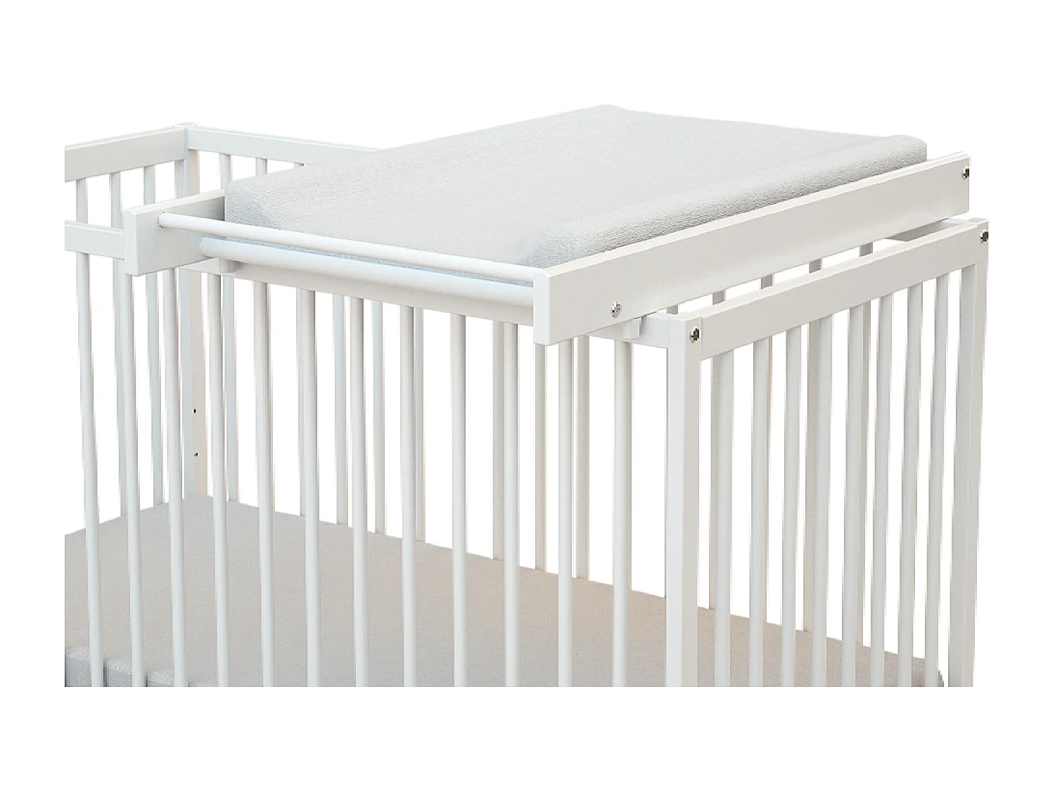 Cambiador para cuna bebé ESSENTIEL madera - Blanco - 82,5 x 54 x 12 cm