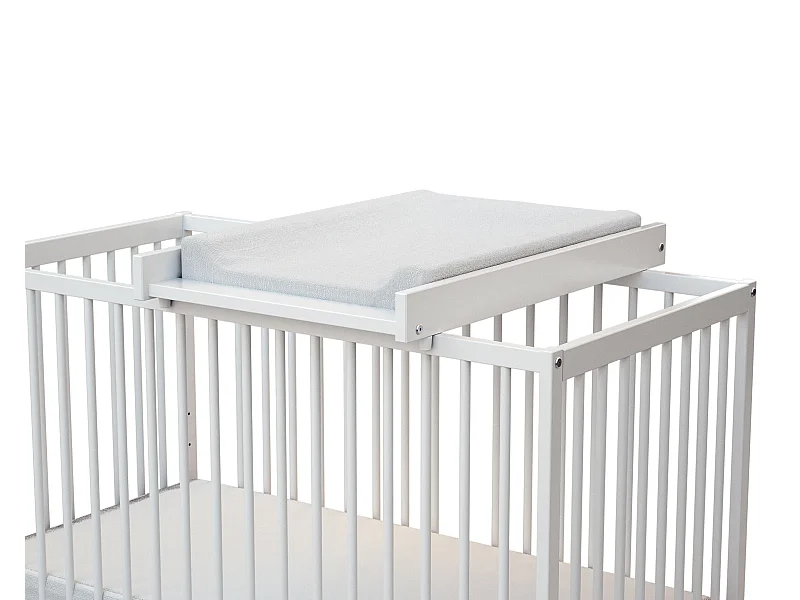 Abnehmbare Wickelauflage für Babybett ESSENTIEL Holz Weiß