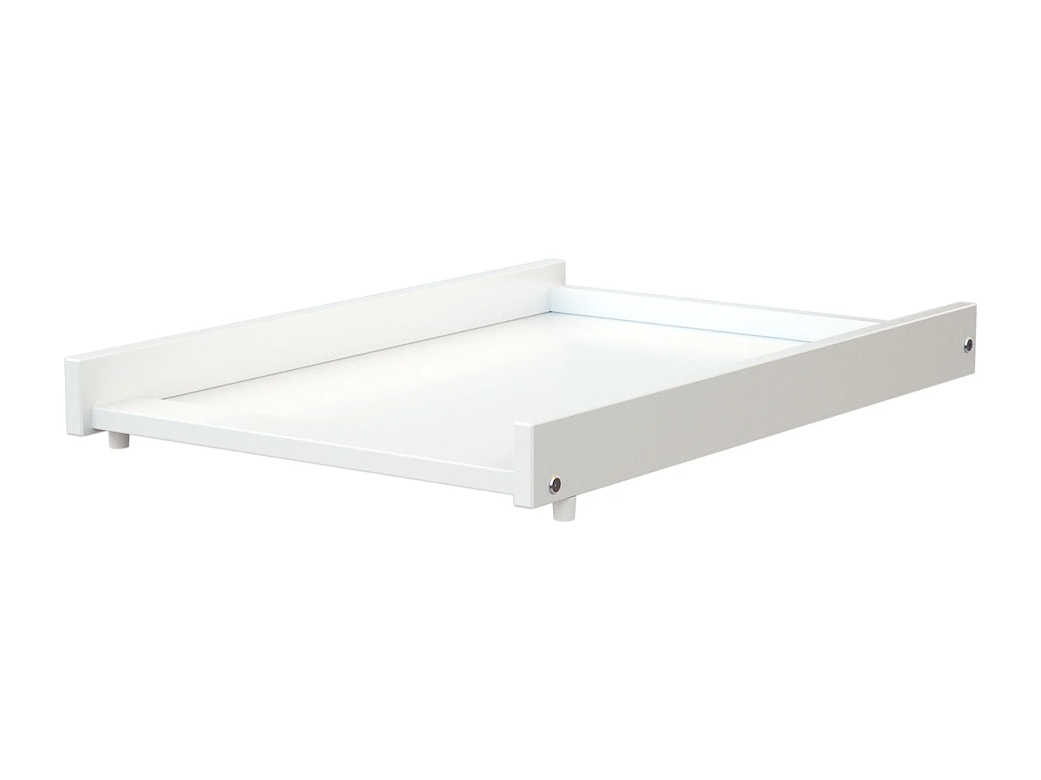 Fasciatoio estraibile per lettino ESSENTIEL legno - Bianco- 75 x 51,50 x 12 cm