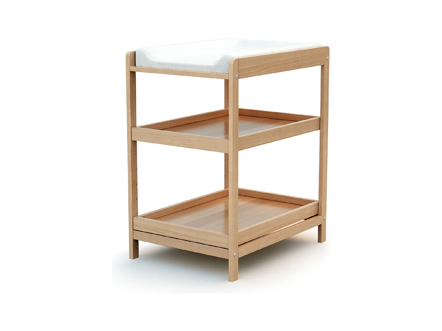 Regal für Wickeltisch CONFORT Holz Buche Lackiert