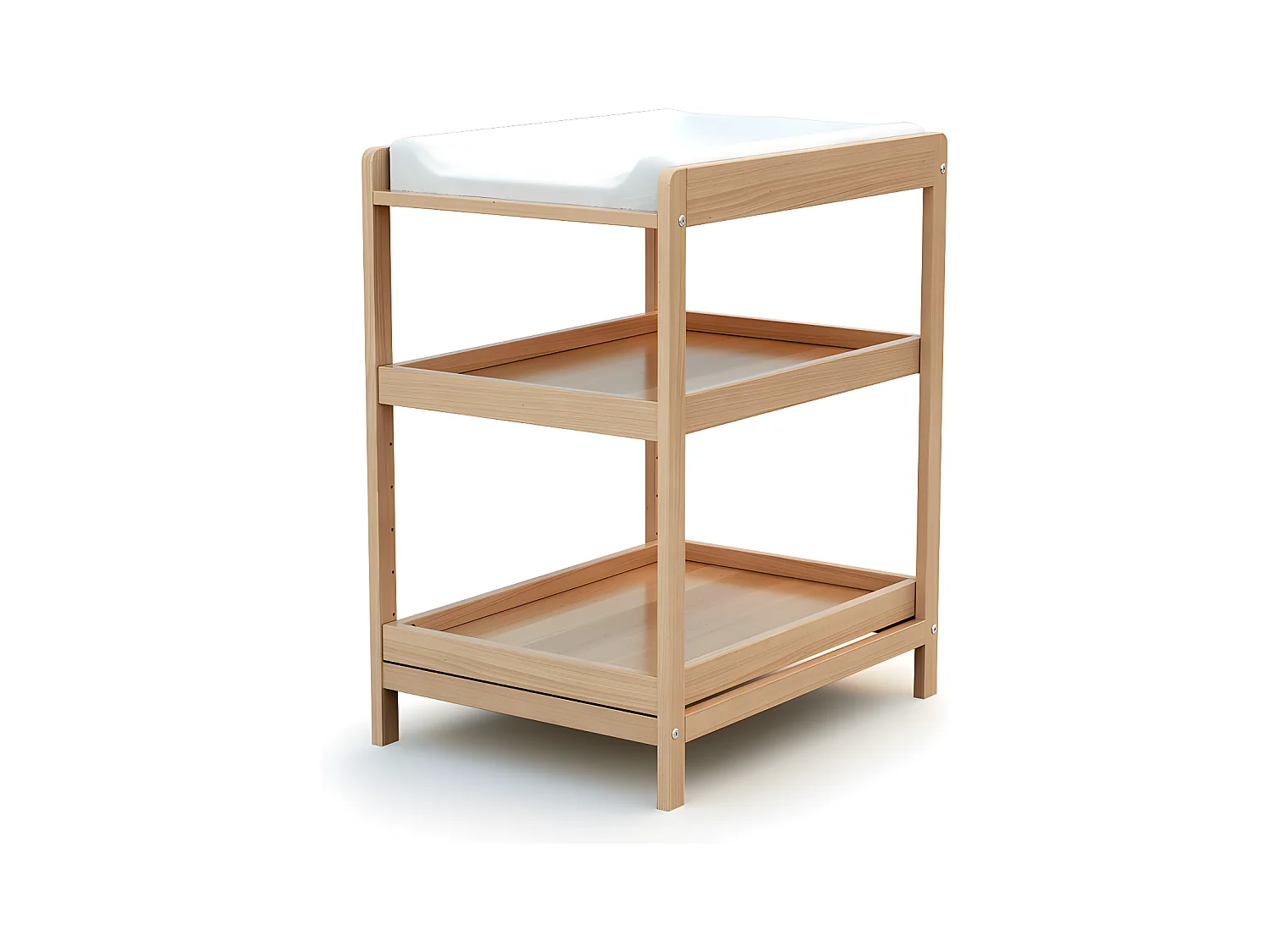 Regal für Wickeltisch CONFORT Holz Buche Lackiert