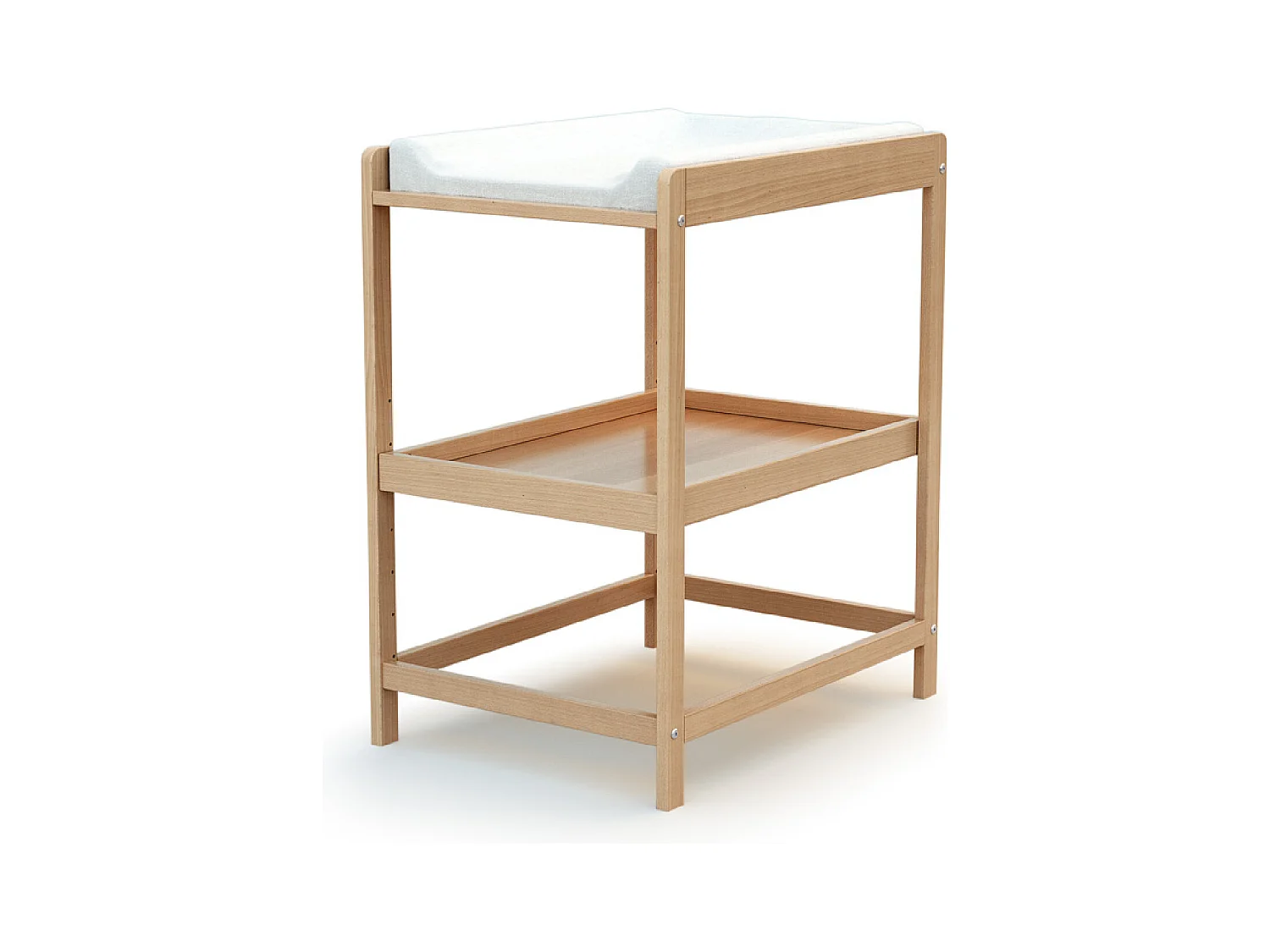 Wickeltisch 1 Regal CONFORT Holz Buche Lackiert