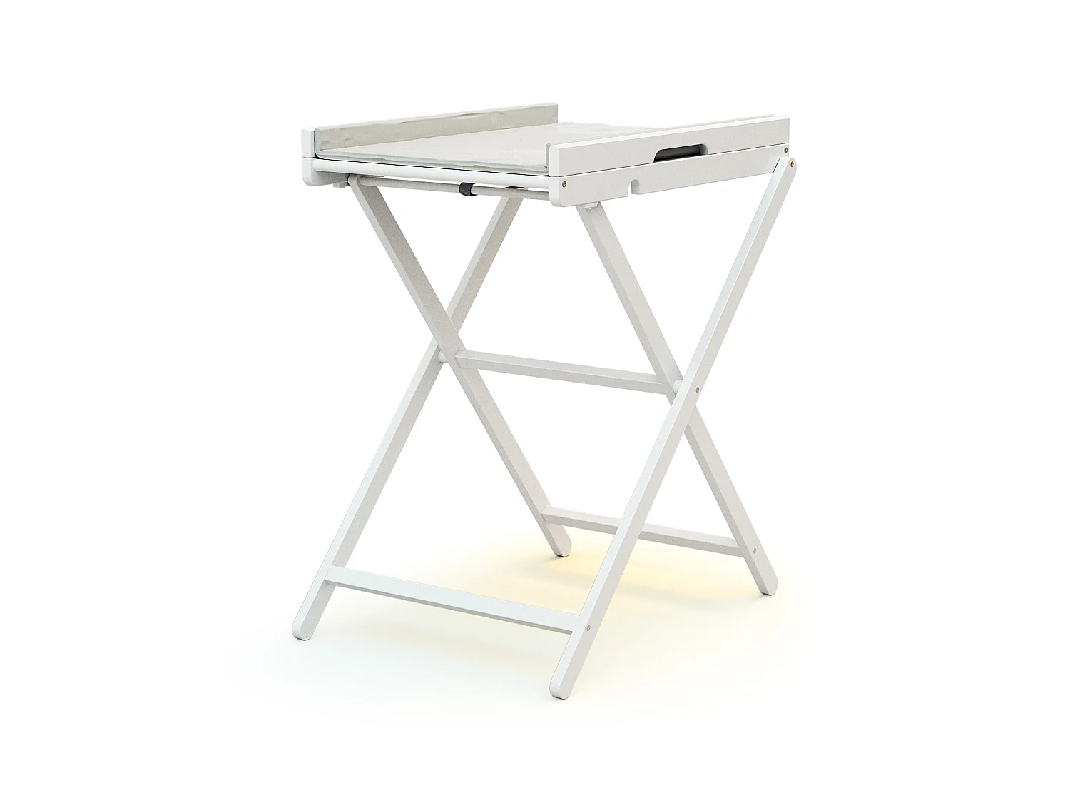 Klappbarer Wickeltisch ESSENTIEL Holz Weiß