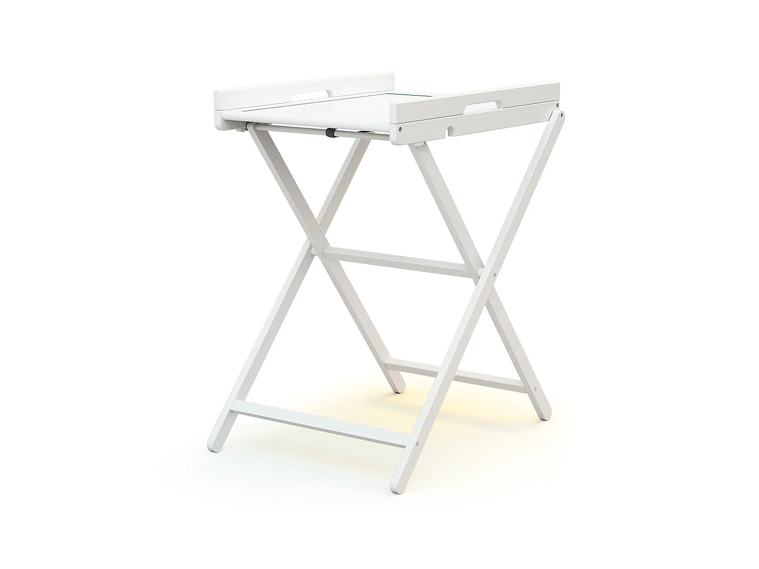 Klappbarer Wickeltisch ESSENTIEL Holz Weiß