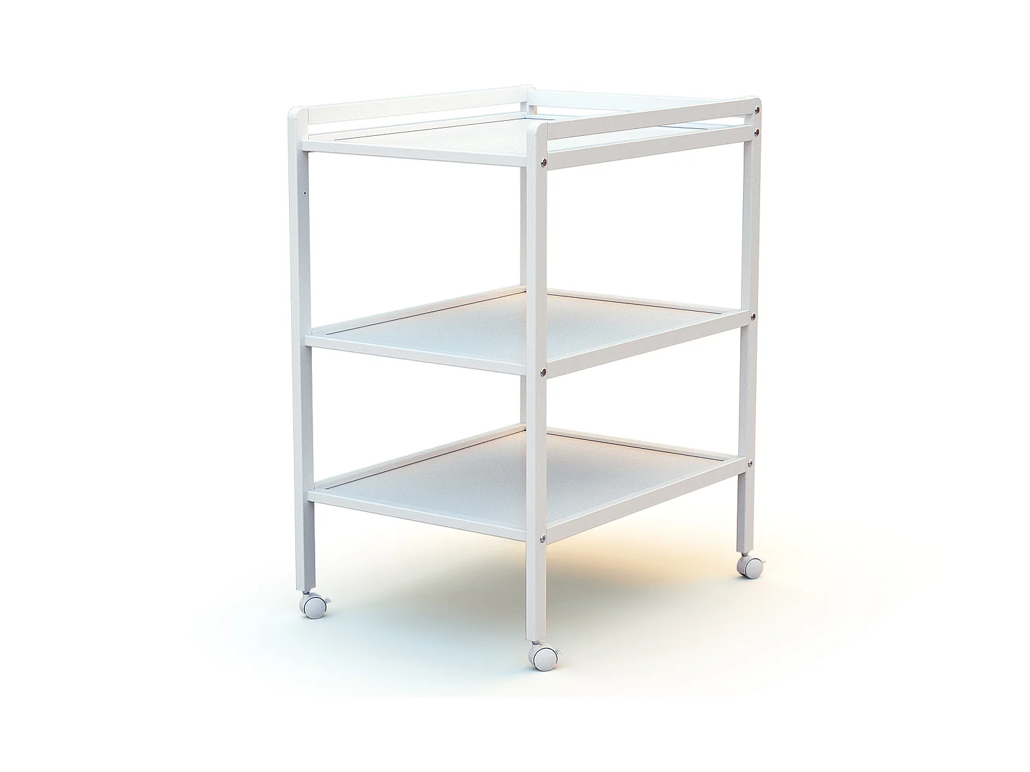 Table à langer 2 étagères en bois ESSENTIEL Blanc
