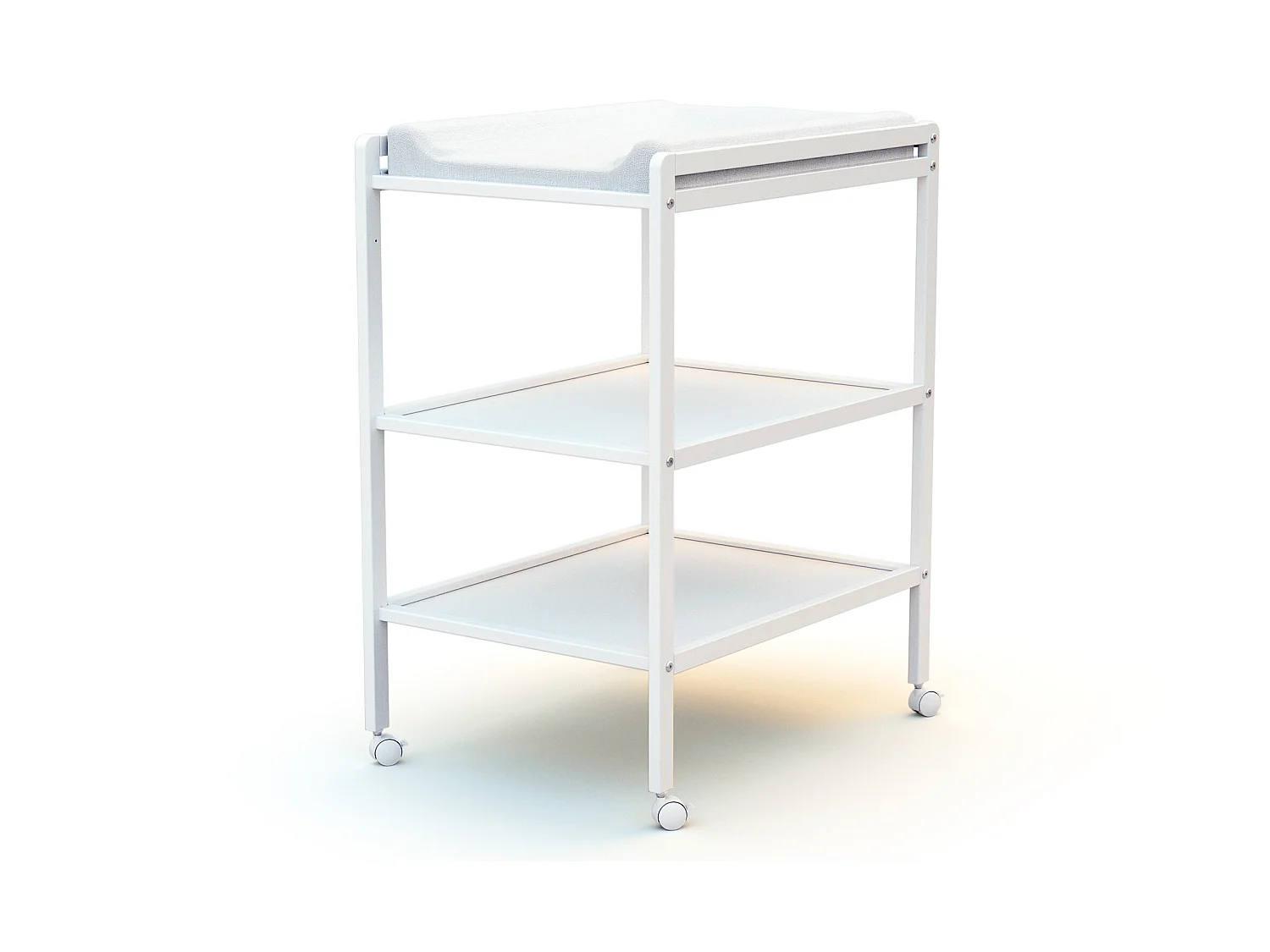 Table à langer 2 étagères en bois ESSENTIEL Blanc