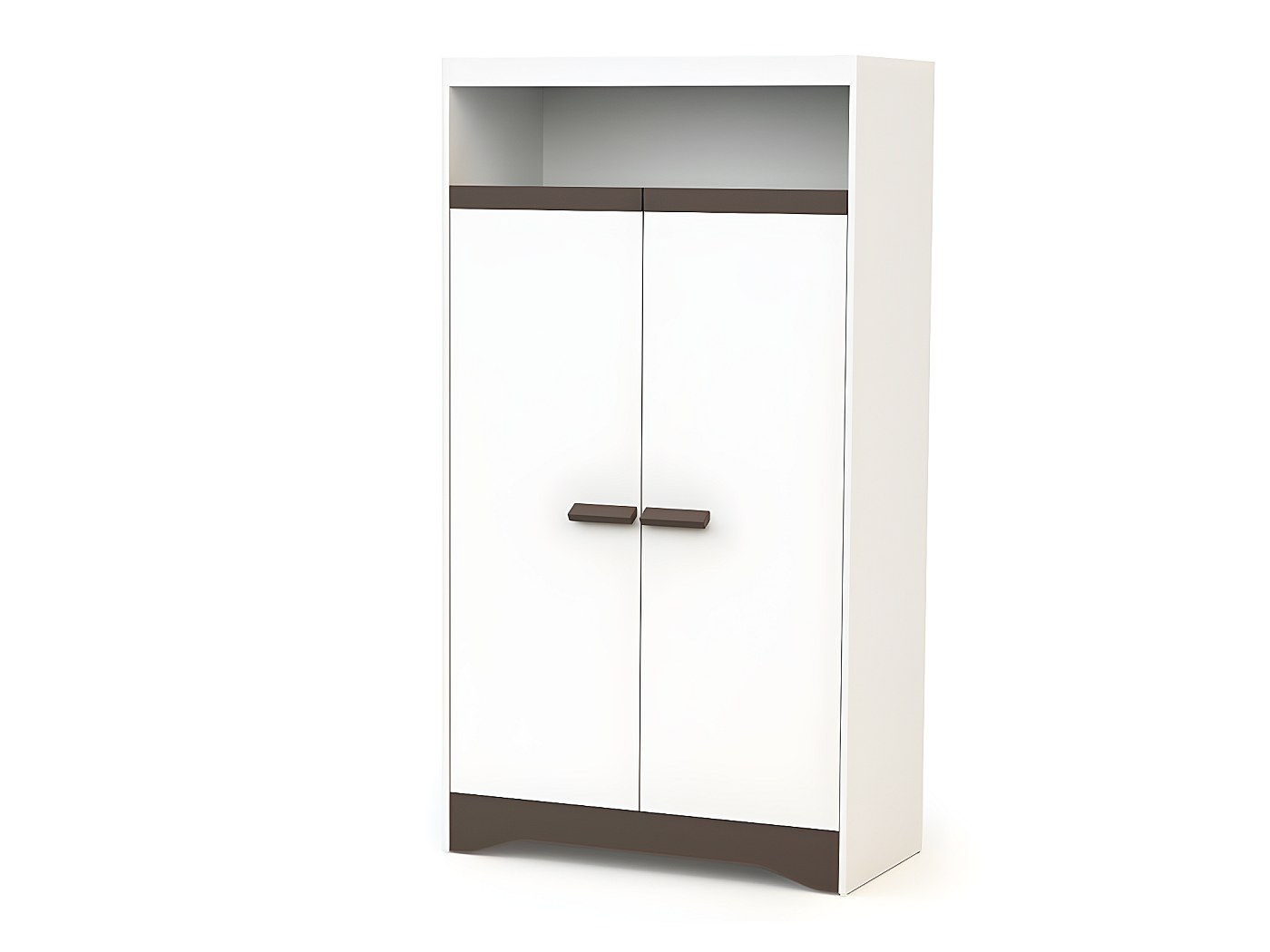 Armoire blanc et taupe