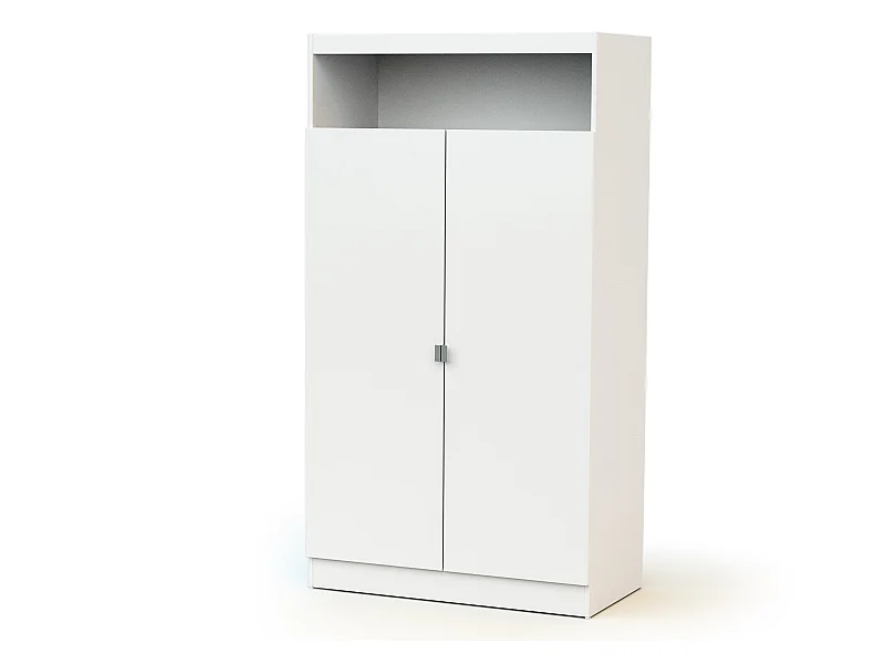 Armadio per bambini a 2 ante CARNAVAL in legno Bianco 96 x 50 x 176 cm