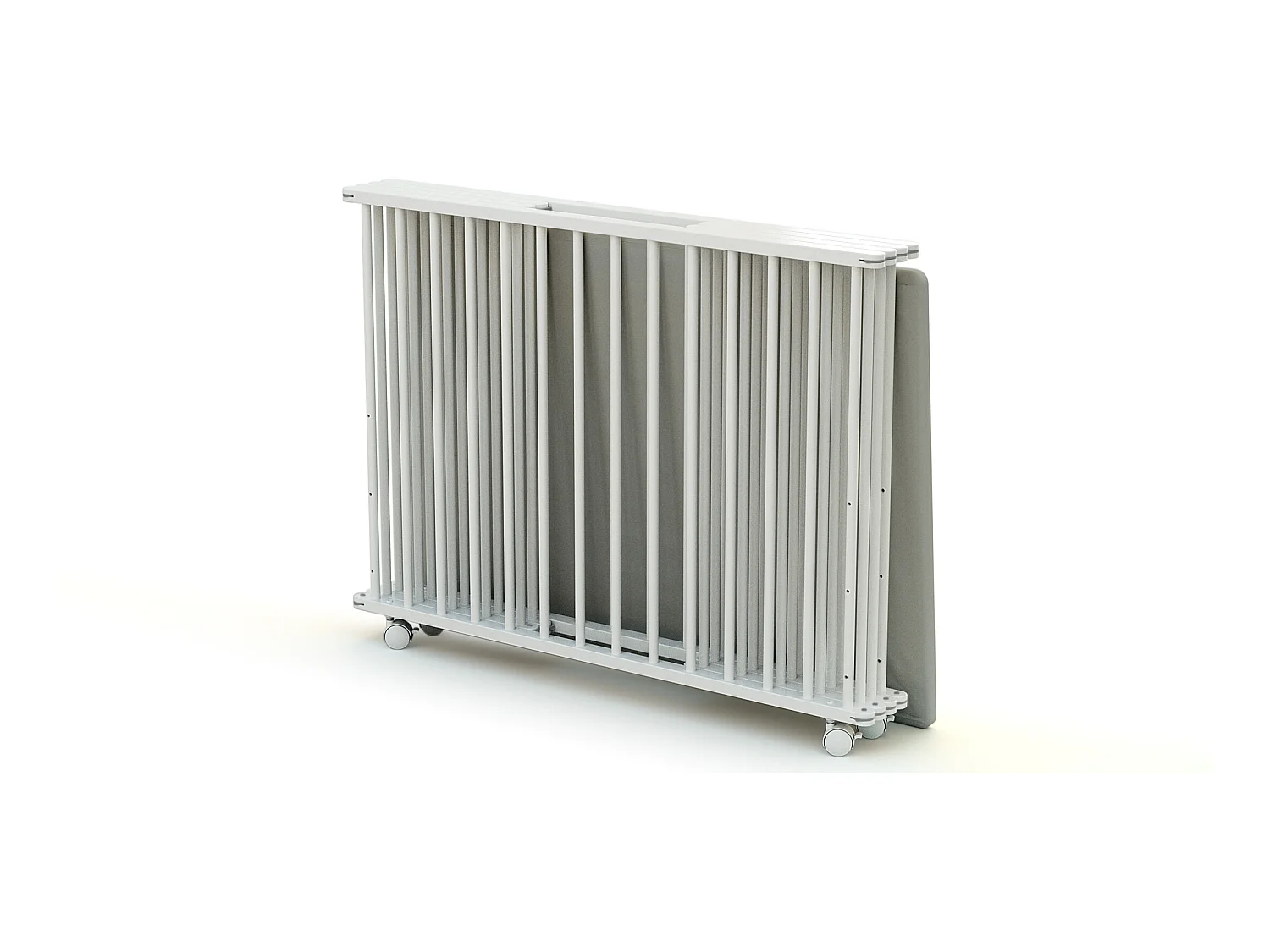 Parque infantil plegable madera - Blanco - 70 x 100 cm