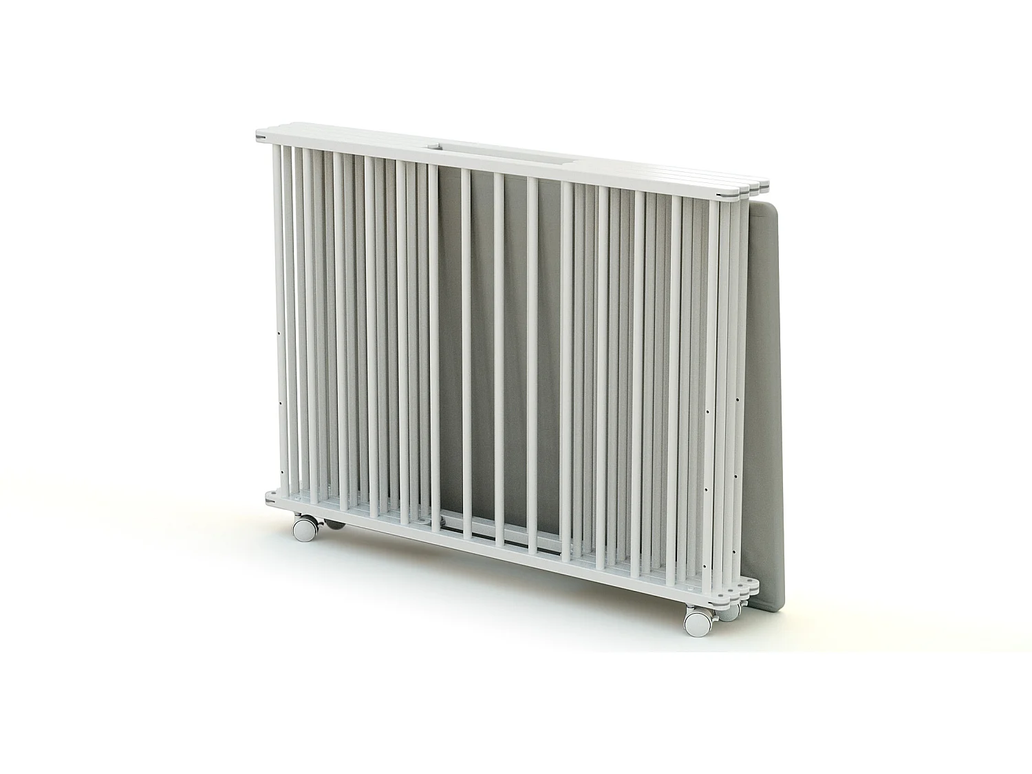 Houten opvouwbare kinderbox in hout Wit 70 x 100 cm