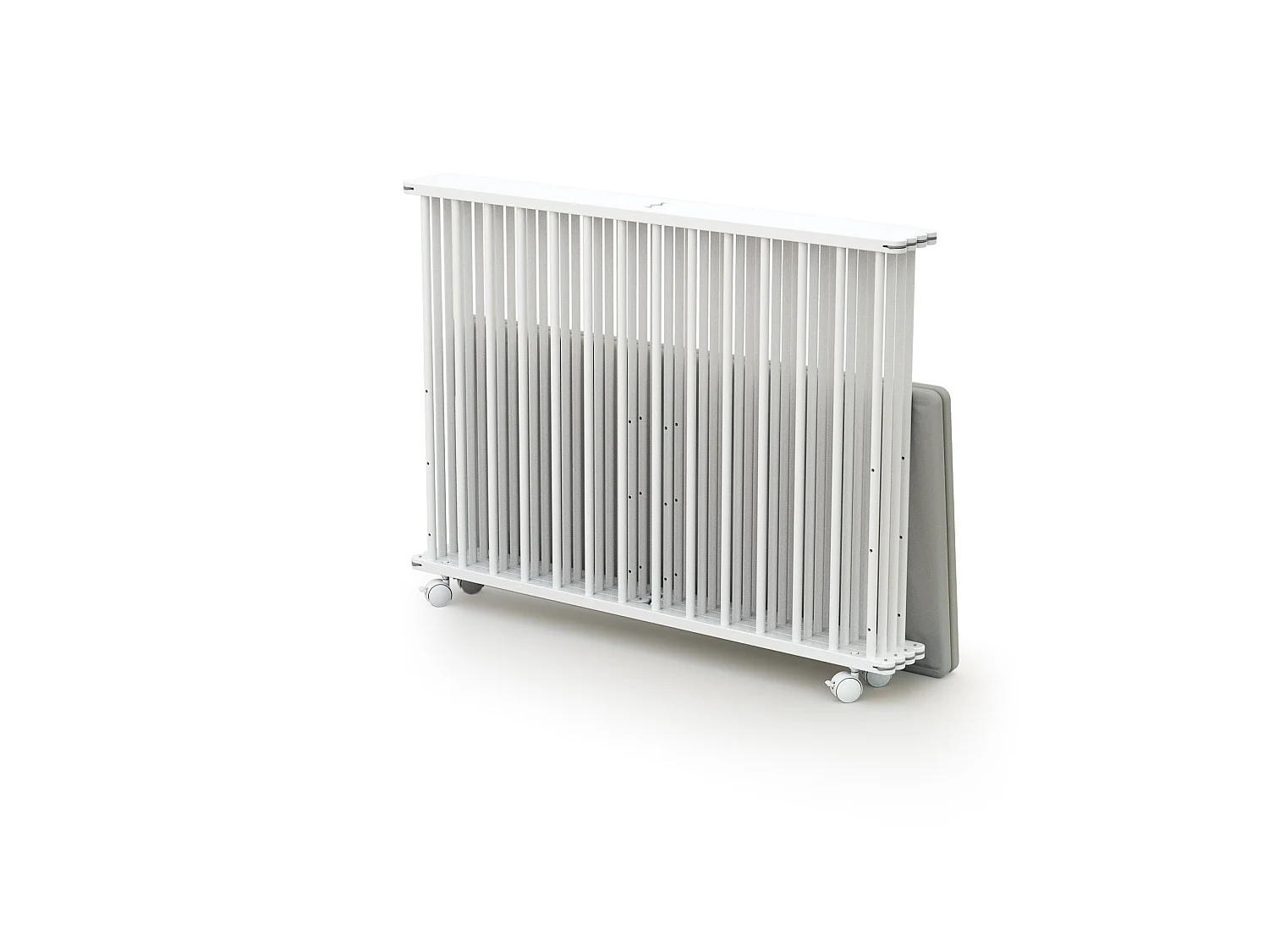 Houten opvouwbare kinderbox in hout Wit 100 x 100 cm