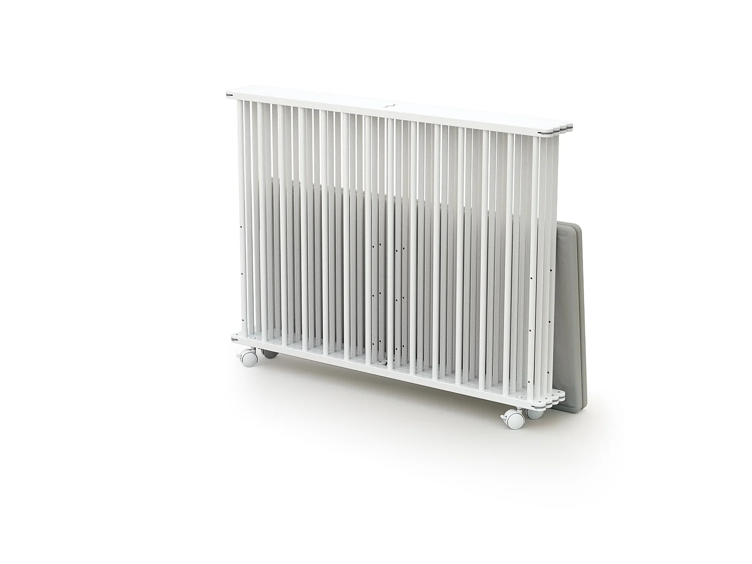 Box bambini pieghevole legno - Bianco - 100 x 100 cm