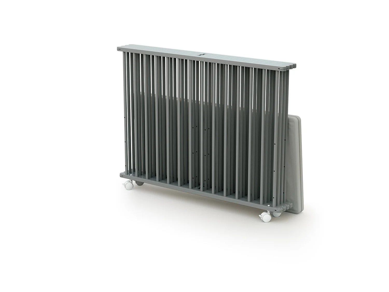 Box per bambini pieghevole in legno Grigio 100 x 100 cm