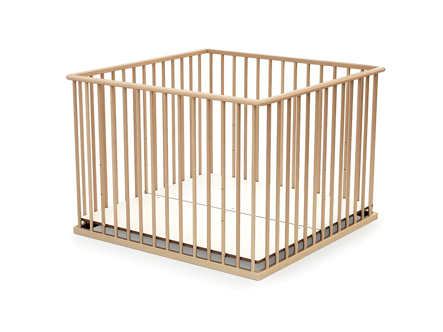 Parque infantil en madera Haya Barnizada 100 x 100 cm