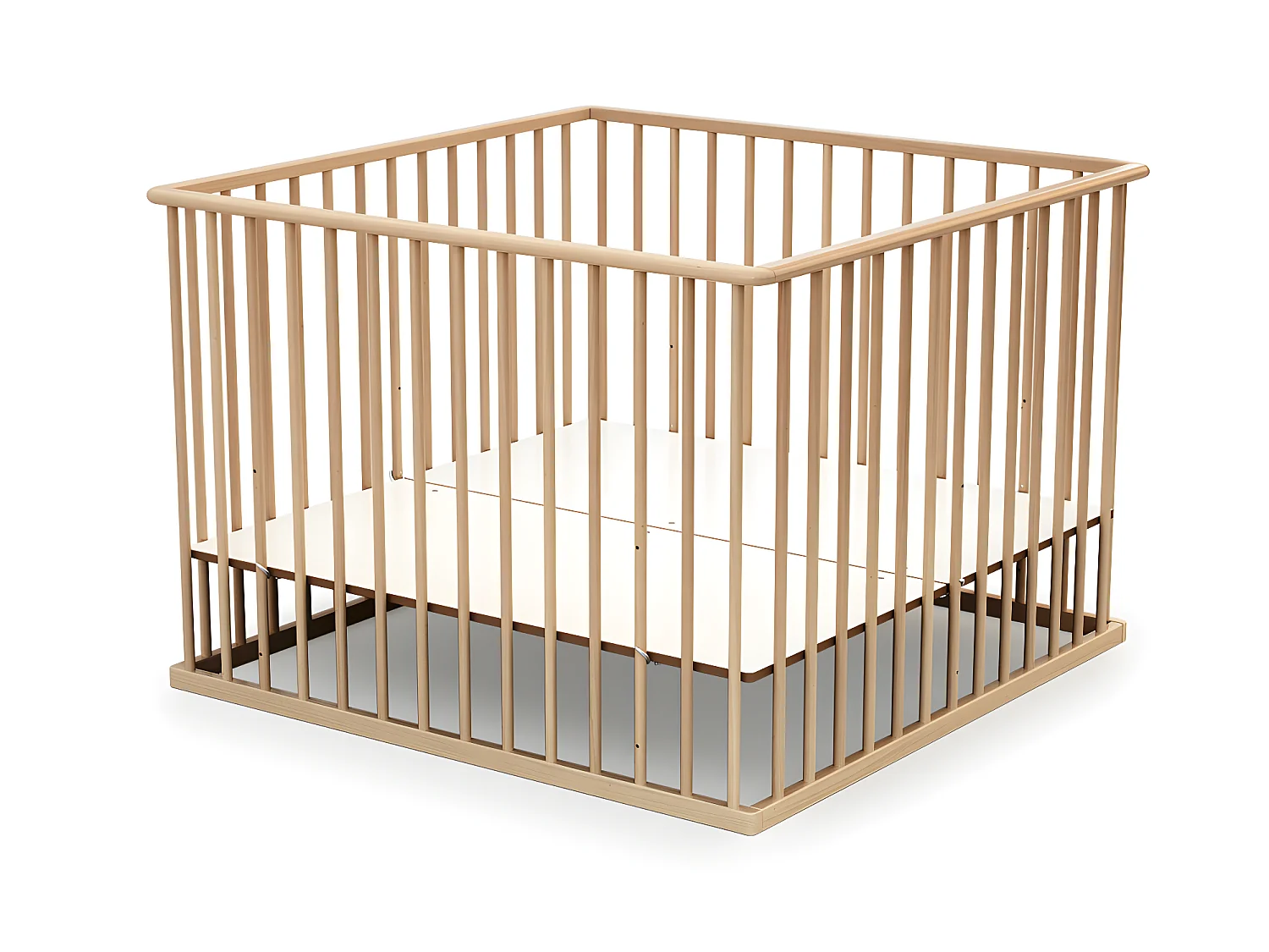 Parque infantil en madera Haya Barnizada 100 x 100 cm